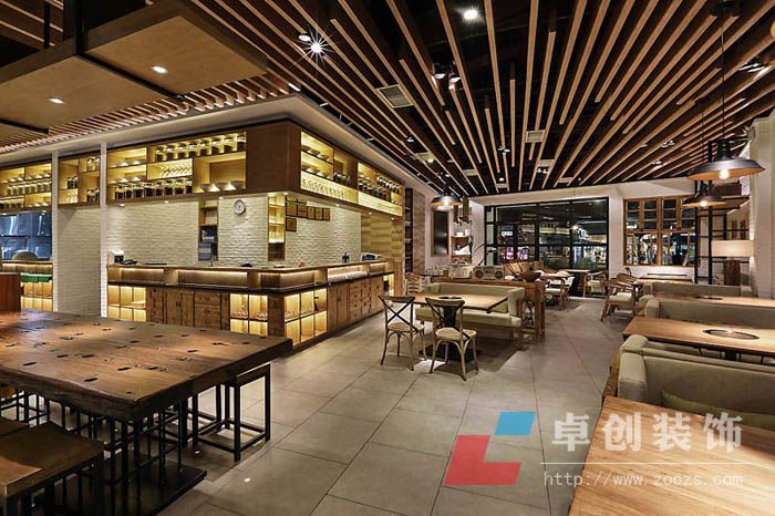 餐飲店面裝修設(shè)計圖片、餐飲店裝修效果圖、餐飲店裝修案例