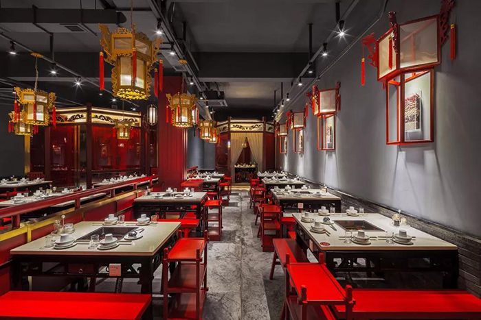 特色火鍋店裝修效果圖_火鍋店設計圖片