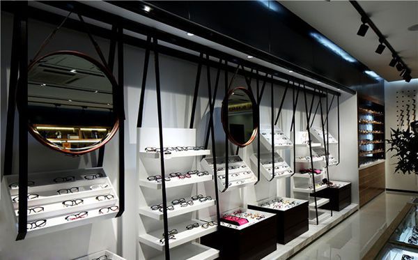 時(shí)尚眼鏡店裝修要點(diǎn)，時(shí)尚眼鏡店裝修效果圖
