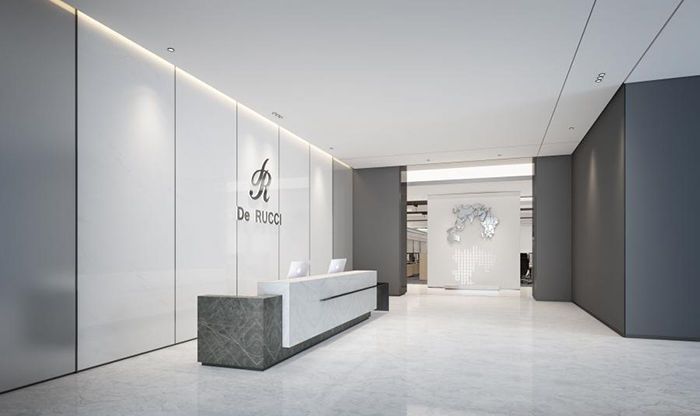 事務(wù)所辦公室前臺(tái)裝修設(shè)計(jì)案例效果圖