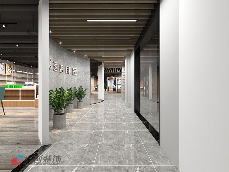 酒店用品展廳裝修怎么設計背景墻