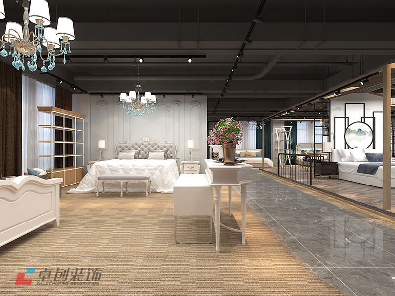 酒店用品展廳布局設計效果圖