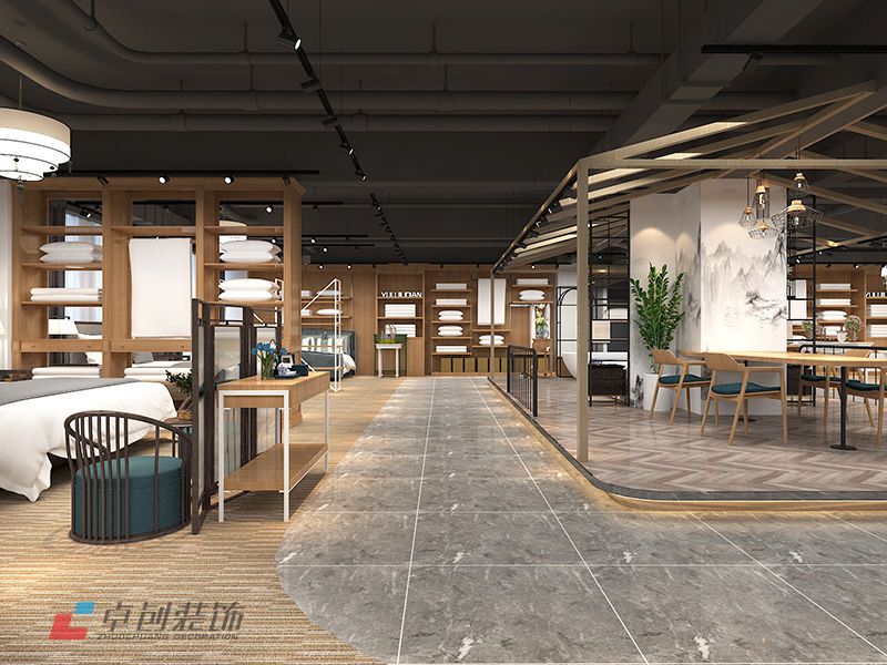 酒店用品展廳布草區(qū)裝修怎么設計
