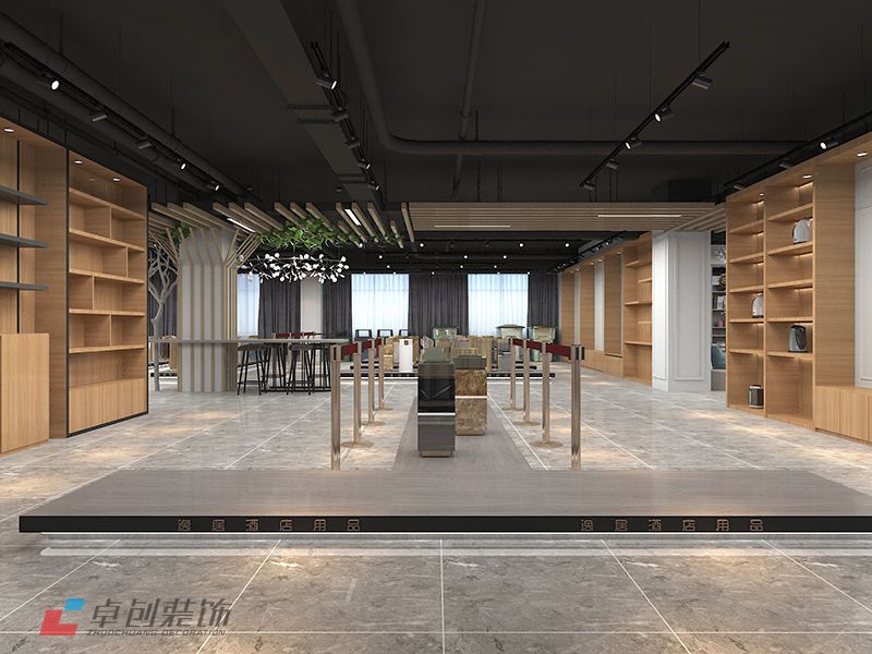 大型酒店用品展廳裝修設計的要點
