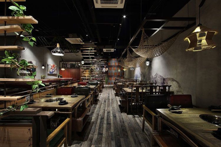 合肥火鍋店裝修設(shè)計效果圖