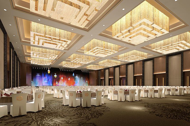 酒店宴會廳裝修設(shè)計效果圖