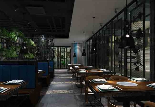 運(yùn)用豐富合肥餐飲店空間裝修,讓平淡，變得更有層次